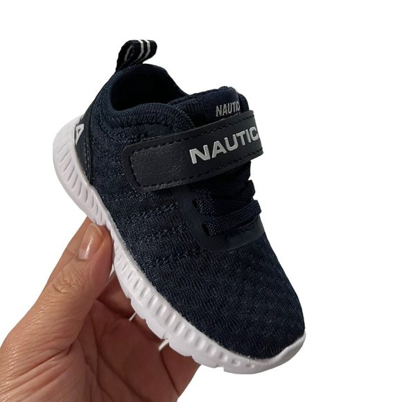 Nautica Other - Nautica Baby Infant Boys Sneakers Size 5 Navy Blue Lightweight Comfortable Shoes